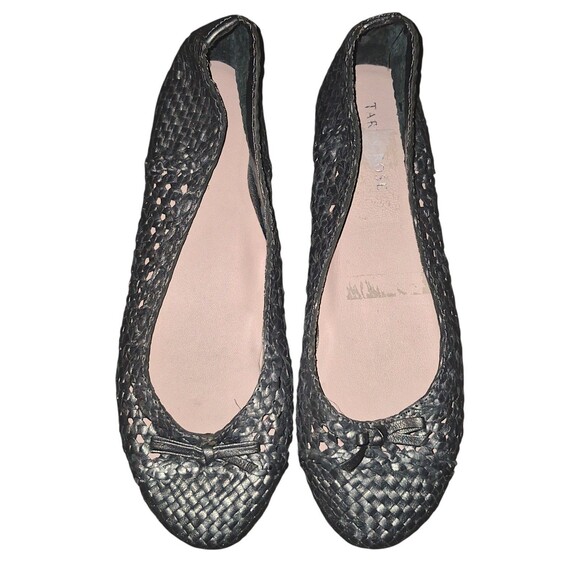 Taryn Rose Woven Bobo Ballet Flats Gray Classic Rounded Toe Ballet shoes 9M - Picture 1 of 5